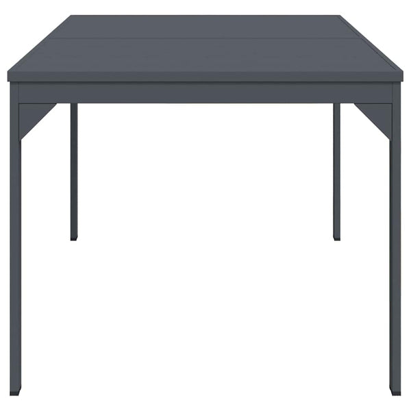 vidaXL Outdoor Dining Table 2 pcs Anthracite 210 x 90 x 73 cm Steel