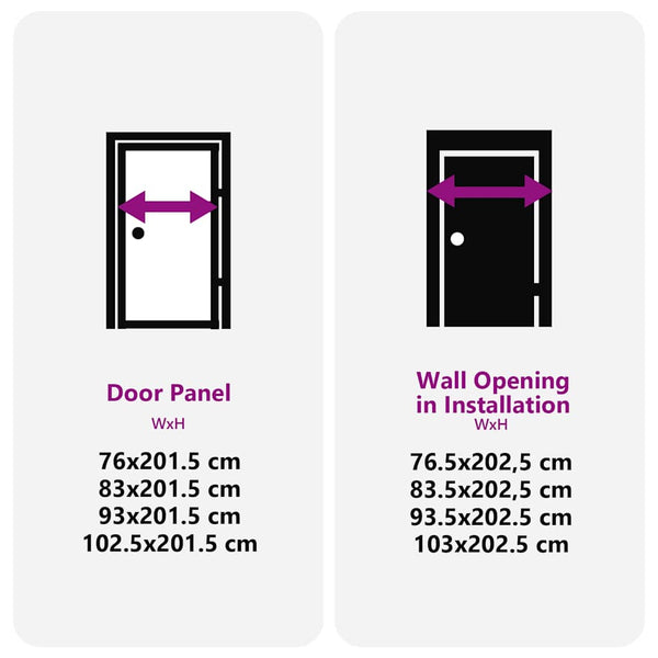 vidaXL Glass Door Striped Black 102.5 x 3.5 x 201.5 cm Aluminum