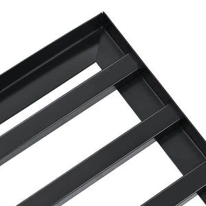vidaXL Replacement Head for Garden Rake Black Powder-Coated Steel