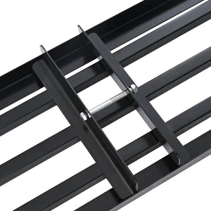 vidaXL Replacement Head for Garden Rake Black Powder-Coated Steel