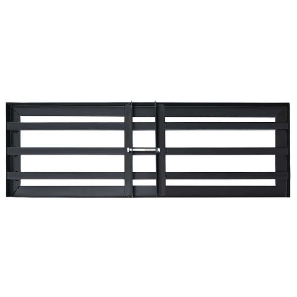 vidaXL Replacement Head for Garden Rake Black Powder-Coated Steel