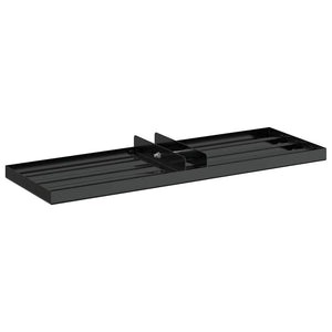 vidaXL Replacement Head for Garden Rake Black Powder-Coated Steel