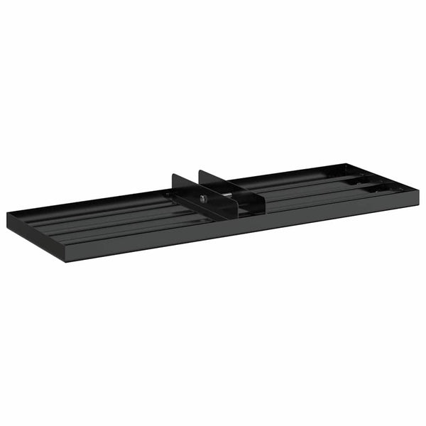 vidaXL Replacement Head for Garden Rake Black Powder-Coated Steel