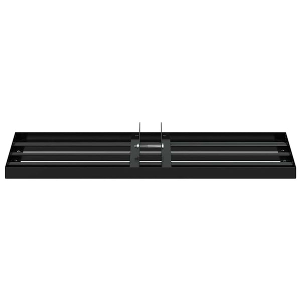 vidaXL Replacement Head for Garden Rake Black Powder-Coated Steel