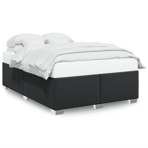 vidaXL Bed Frame without Mattress Black 137x190 cm Faux Leather