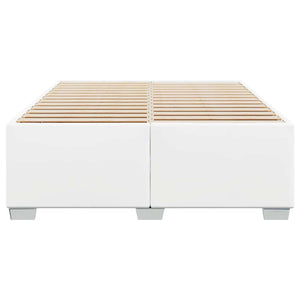vidaXL Bed Frame without Mattress White 137x190 cm Faux Leather