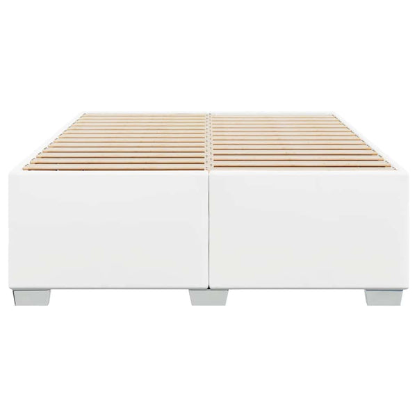 vidaXL Bed Frame without Mattress White 137x190 cm Faux Leather