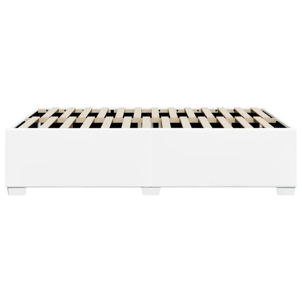vidaXL Bed Frame without Mattress White 137x190 cm Faux Leather
