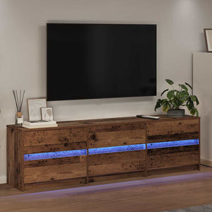 vidaXL TV Units 2 pcs Reclaimed Wood 180 x 34 x 50 cm Engineered Wood