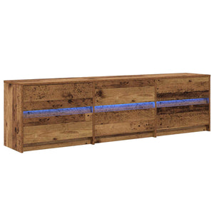 vidaXL TV Units 2 pcs Reclaimed Wood 180 x 34 x 50 cm Engineered Wood