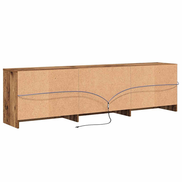vidaXL TV Units 2 pcs Reclaimed Wood 180 x 34 x 50 cm Engineered Wood
