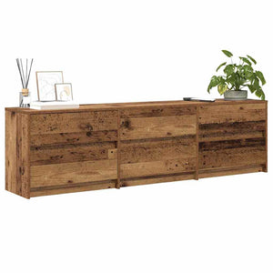 vidaXL TV Units 2 pcs Reclaimed Wood 180 x 34 x 50 cm Engineered Wood