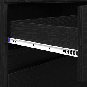 vidaXL TV Cabinets 2 pcs Black Oak Look 180 x 34 x 50 cm