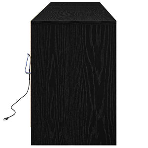 vidaXL TV Cabinets 2 pcs Black Oak Look 180 x 34 x 50 cm