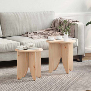 Couchtisch 2er Set Naturholz