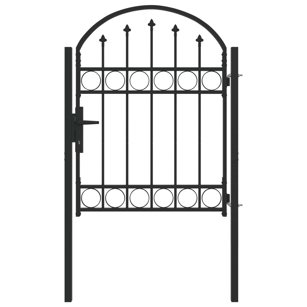 vidaXL Fence Gate ASSEN 100 x 125 cm Powder-Coated Steel Grey