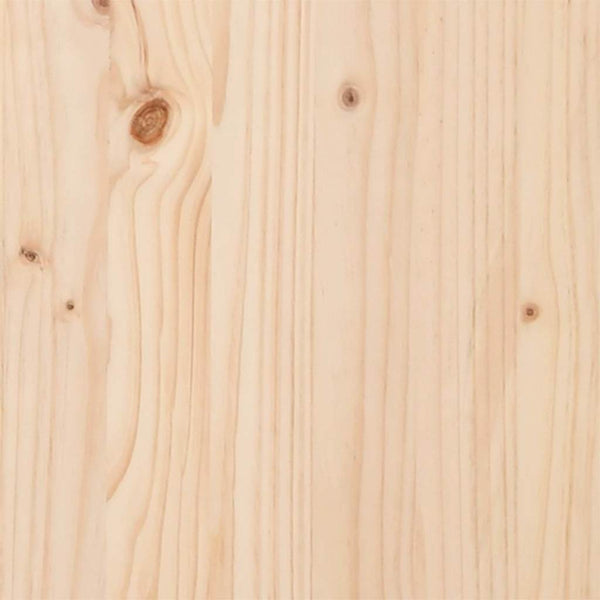 vidaXL Bed Frame Brown 200 x 200 cm Solid Pine Wood
