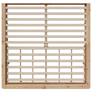 vidaXL Bed Frame Brown 200 x 200 cm Solid Pine Wood