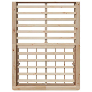 vidaXL Bed Frame Brown 140 x 190 cm Solid Pine Wood