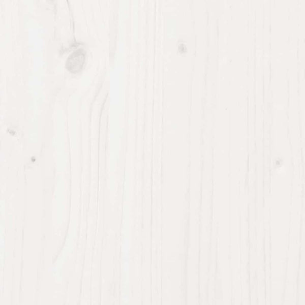 vidaXL Bed Frame White 140 x 190 cm Solid Pine Wood