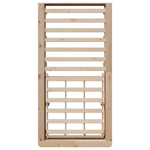 vidaXL Bed Frame Brown 100 x 200 cm Solid Pine Wood