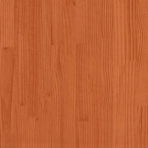 vidaXL Bed Frame Waxed Brown 100 x 200 cm Solid Pine Wood