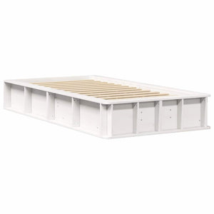 vidaXL Bed Frame White 80 x 200 cm Solid Pine Wood