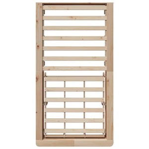 vidaXL Bed Frame Brown 90 x 190 cm Solid Pine Wood