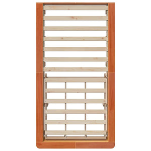 vidaXL Bed Frame Waxed Brown 90 x 190 cm Solid Pine Wood