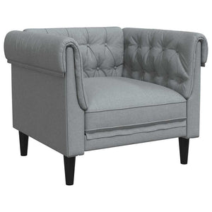 vidaXL Living Room Sofa 3 pcs Light Gray 201.5 x 74.5 x 74.5 cm Fabric