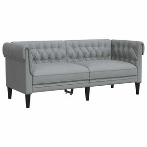 vidaXL Living Room Sofa 3 pcs Light Gray 201.5 x 74.5 x 74.5 cm Fabric
