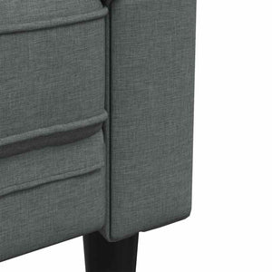 vidaXL Living Room Sofa 3 pcs Dark Grey 201.5 x 74.5 x 74.5 cm Fabric