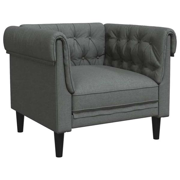 vidaXL Living Room Sofa 3 pcs Dark Grey 201.5 x 74.5 x 74.5 cm Fabric