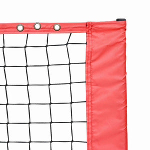 vidaXL Tennis Net Black and Red 396 x 92 x 87 cm Polyester