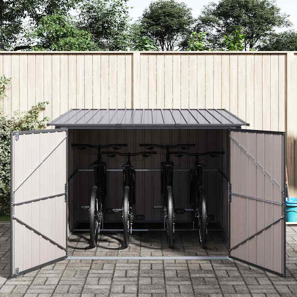 vidaXL Bike Storage 3 pcs Anthracite 216 x 207 x 158 cm Metal