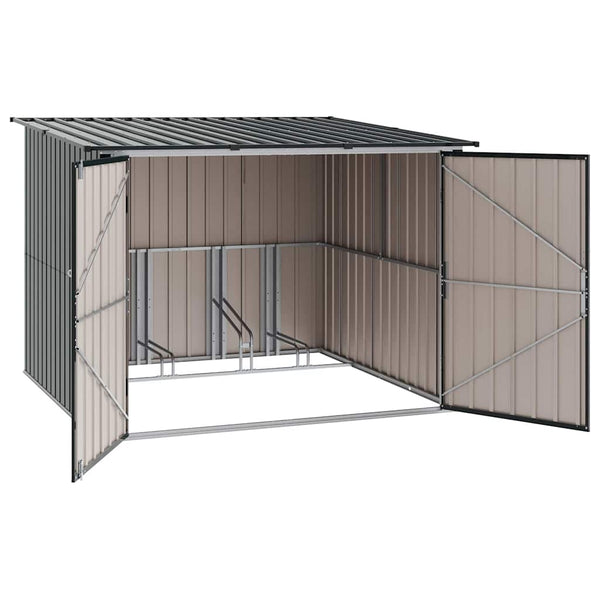 vidaXL Bike Storage 3 pcs Anthracite 216 x 207 x 158 cm Metal