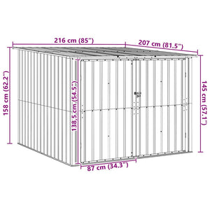 vidaXL Bike Storage 3 pcs Anthracite 216 x 207 x 158 cm Metal