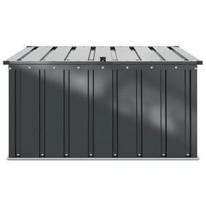 vidaXL Garden Storage Box Black 101 x 82 x 50 cm Steel