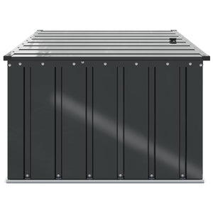 vidaXL Garden Storage Box Black 101 x 82 x 50 cm Steel
