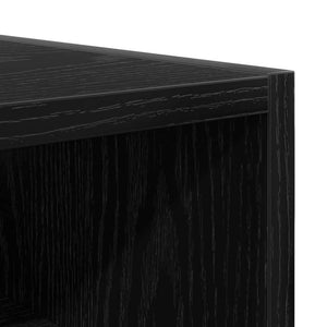 vidaXL Wall Cabinet with Shelf Black Oak Look 30 x 29.5 x 60 cm