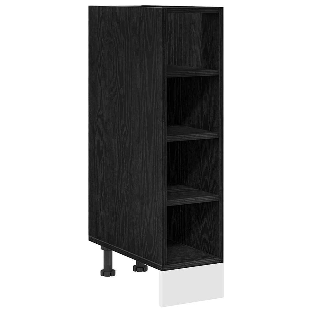 vidaXL Base Kitchen Cabinet Black Oak Look 20 x 44.5 x 81.5 cm