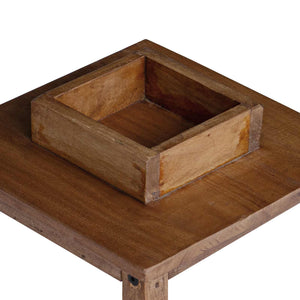 vidaXL Lanterns 3 pcs Natural Mahogany Wood