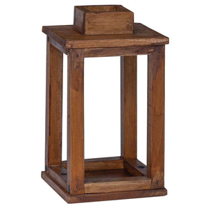 vidaXL Lanterns 3 pcs Natural Mahogany Wood