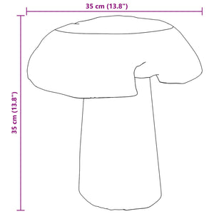 vidaXL Stool Natural 35 x 35 x 35 cm Solid Teak Wood