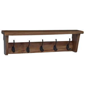 vidaXL Clothes Hanger Brown 50 x 10 x 14 cm Solid Mahogany Wood
