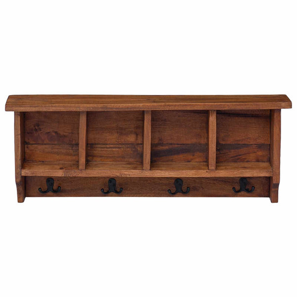 vidaXL Clothes Hanger Brown 70 x 11 x 27 cm Solid Mahogany Wood