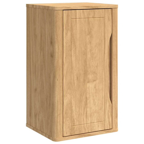 vidaXL Bathroom Furniture Set FLORO 4 pcs Waxed Brown Solid Pine Wood