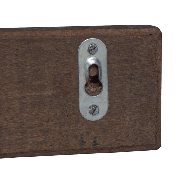 vidaXL Coat Hanger Brown 60 x 7 x 8 cm Solid Reclaimed Wood