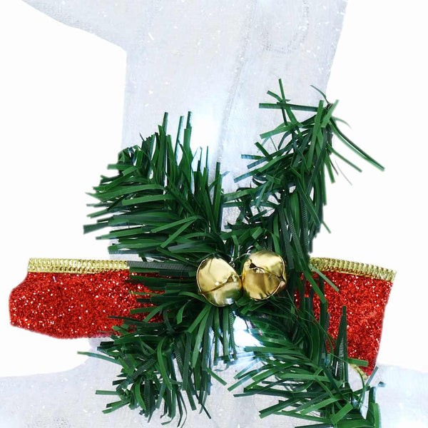 vidaXL LED Reindeer 4 pcs White Fabric