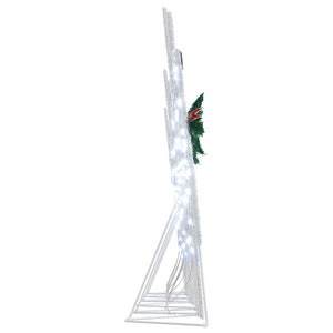 vidaXL LED Reindeer 6 pcs Silver Fabric